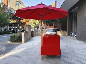 아이스크림 사업용 컴팩트 디자인 핸드 푸시 카트, 조작이 간편함 - Product Image 3