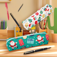 Pochette à crayons en cuir PU de conception anime personnalisée de qualité supérieure, grande capacité, sac de papeterie pour étudiants, source directe d'usine