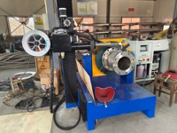 Máquina de soldadura TIG automática para costuras circulares en botellas, tubos, tanques y recipientes de acero, con protección contra sobrecarga y apagado térmico.