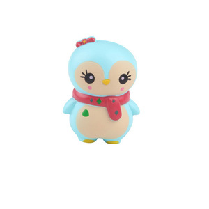 Figura Decorativa de Búho Azul de Espuma de Poliuretano para Exhibición en Escritorio - Product Image 1