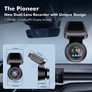 ADINKAM Innovativo Mini Registratore di Guida per Auto con Doppia Telecamera, Anteriore 4K + Posteriore 1080P, Lente a 6 Vetri, Schermo IPS, Visione Notturna - Product Image 2