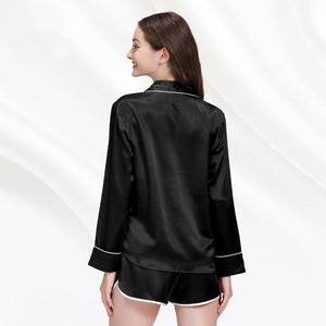 <span class=keywords><strong>Pigiama</strong></span> a maniche lunghe in seta da 19 Momme all'ingrosso Set <span class=keywords><strong>pigiama</strong></span> in seta di gelso da <span class=keywords><strong>donna</strong></span> - Product Image 2