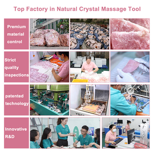 Outil de massage facial et corporel en cristal naturel de quartz rose personnalisé de haute qualité en forme de champignon - Product Image 6