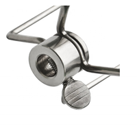 Fourchettes à viande robustes résistantes à la chaleur, en acier inoxydable chromé, tiges carrées pour brochettes, compatibles avec les outils de barbecue de 3/8 pouces