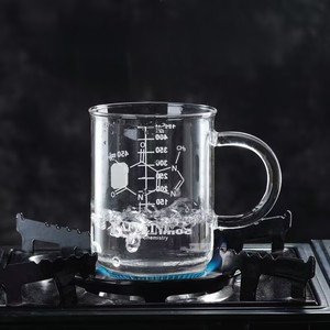 L 450ml resistente al calore vetro borosilicato caffeina tazza di bere caffè con manico in vetro becher tazza da caffè - Product Image 4