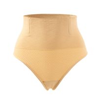 Culotte gainante taille haute pour femme, effet corset, dos en T, fesses apparentes, rehausseur de fesses