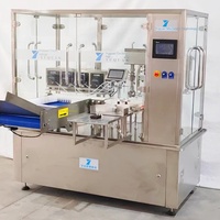Machine de remplissage et de capsulage de bouteilles en plastique de 25/30ml Équipement d'emballage automatique pour machine de capsulage automatique de nourriture