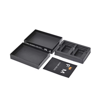 Boîte d'emballage de cartes de jeu de société en carton de papier noir de luxe avec logo imprimé et couvercle à bon prix Vente en gros