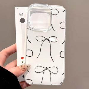 เคสโทรศัพท์กันกระแทกแบบใหม่ ลายโบว์ผีเสื้อเรียบง่าย รูใหญ่ สำหรับ iPhone 16 Pro Max - Product Image 3