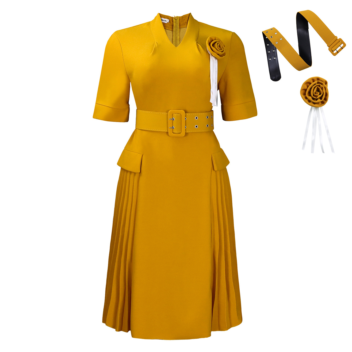 Earthy corsage belt