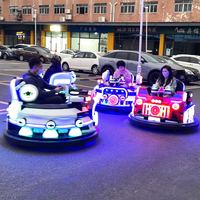 Voitures électriques à pare-chocs de type Space War en fibre de verre, moteur 500W, capacité 2 personnes, pour parcs à thème intérieurs, centres commerciaux, aires de jeux