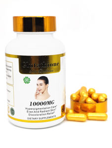 Puissantes Gélules Blanchissantes pour la Peau au L-glutathion, Vitamine C et Collagène pour Teints Foncés - Product Image 3
