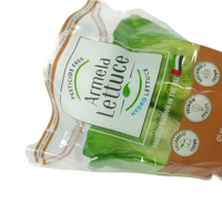 Sacs trapézoïdaux durables en fil CPP pour l'emballage de la laitue et des produits frais avec fermeture sécurisée pour les marchés agricoles et les supermarchés