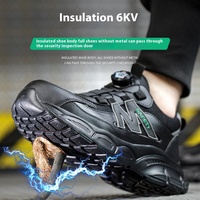 Verano nuevo estilo punta de acero antigolpes antipinchazos aislantes hebilla giratoria zapatos de seguridad para electricistas y uso en talleres