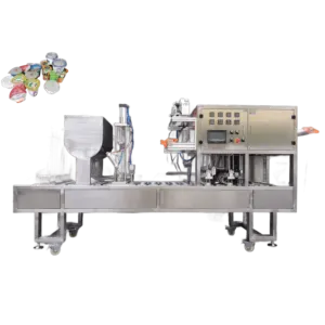 Automatic Plastic Cup Filling And Sealing Machine Customized/ Full Auto Liquid Filling And Packing Machine With Printer