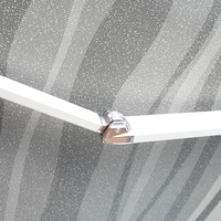 Auvent de caravane en alliage d'aluminium rétractable 3*2m Pare-soleil extérieur RV Pièces et accessoires Remorques Caravanes
