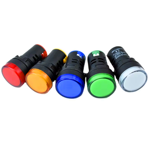 Lampu LED DC/AC Bulat 16 22 MM 6V 12V 24V 36V 48V 110V 220V 380V Penerangan AD16 AD22 Merah, Kuning, Biru, Hijau, Putih - Product Image 2