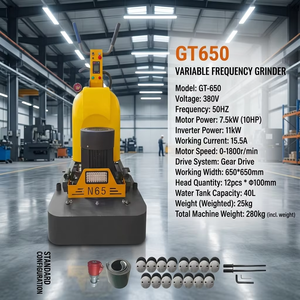 <strong>Floor</strong> Grinding Machine Diamond Terrazzo Machine Concrete Cement <strong>Floor</strong> Polishing Water Grinder - Product Image 3