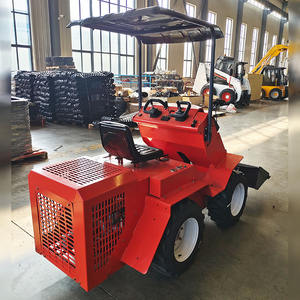 Roda mobil Mini <span class=keywords><strong>520</strong></span> selip Steer <span class=keywords><strong>Loader</strong></span>, diesel Backhoe dengan ember roda <span class=keywords><strong>Loader</strong></span>, efisien peralatan pemuat tanah - Product Image 2