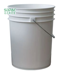 <span class=keywords><strong>Seau</strong></span> de 5 gallons de qualité alimentaire blanc + couvercles à joint gamma, conteneur de stockage sans BPA, <span class=keywords><strong>seau</strong></span> durable en HDPE à large ouverture de 85 mil - Product Image 6