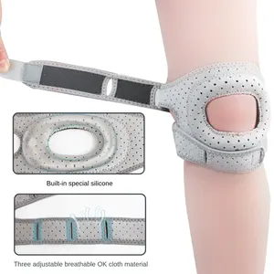 Genouillère de sport professionnelle en gros avec sangle rotulienne, large utilisation pour diverses activités, éponge anti-collision, boucle réglable - Product Image 4