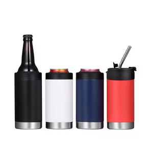 Raffreddatore per lattine antiscivolo 4 in 1 |   Portabevande Isolato Multiuso in Acciaio Inossidabile per Birra e Bevande Gassate - Product Image 3