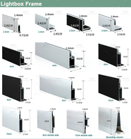 Boîte à lumière LED personnalisée à cadre en aluminium rétroéclairé sur un seul côté, tissu SEG, boîte à lumière publicitaire pour intérieur et extérieur