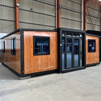 Maisons Containers Dépliables Prêtes à l'Emploi en Gros 30ft 40ft 2 Chambres pour Salon Restaurant
