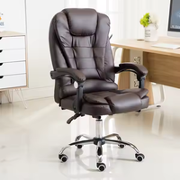 Chaise de bureau rotative à 360 degrés réglable inclinable confortable et luxueuse de haute qualité avec fonction de massage