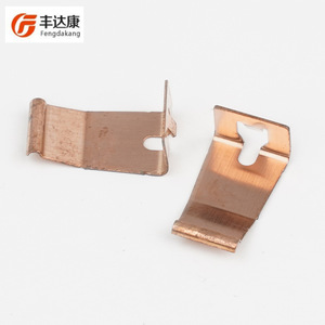 Clip de resorte de cobre Fengdakang, tamaño personalizable para piezas mecánicas - Product Image 1