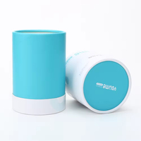 Envase Cilíndrico de Cartón Ecológico de Grado Alimenticio, Tubo de Papel para Té, Embalaje de Materiales Reciclados para Café, Azúcar, Velas