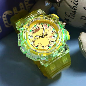 नवीनतम डिजाइन कार्टून कुर्मी पुडिंग कुत्ते खिलौना क्वार्ट्ज घड़ी बच्चों के लिए पारदर्शी प्लास्टिक डायल चमकदार प्रदर्शन 40 मिमी डायल व्यास - Product Image 4