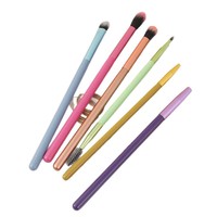 Outil de maquillage des yeux à double tête portable en gros Ensemble d'ombres à paupières à cheveux doux Ensemble complet de pinceaux cosmétiques de voyage pour novices