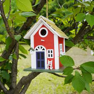 Petdom Chalets Bird House Outdoor Decor Tuin Houten Hangend Vogelhuisje - Product Image 3
