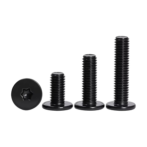 Tornillos Torx de Cabeza Plana Baja de Acero Inoxidable 304 con Óxido Negro, Tornillos de Cabeza Pequeña de Perfil Bajo Ultra Delgado <span class=keywords><strong>M2</strong></span> <span class=keywords><strong>M2</strong></span>.5 M3 M4 M5 M6 M8 - Product Image 2