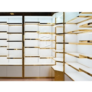 Cao cấp tùy chỉnh cửa hàng tạp hóa đồ nội thất Multilayer Kệ trang sức tường <span class=keywords><strong>Showcase</strong></span> đèn LED jewlery hiển thị tường <span class=keywords><strong>Showcase</strong></span> - Product Image 4