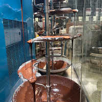 LST Nouveau design chocolat cascade machine à chocolat