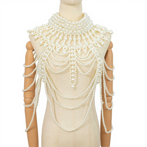 <span class=keywords><strong>Collier</strong></span> chaîne <span class=keywords><strong>de</strong></span> <span class=keywords><strong>ventre</strong></span> multicouche en alliage pour femme, plaqué or tendance, avec perles creuses sexy, idéal pour les fêtes, spectacles et comme cadeau - Product Image 1