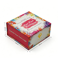 Boîte cadeau vidéo portable haut de gamme, personnalisée, écologique, biodégradable, réutilisable, avec couvercle magnétique à clapet et écran de lecture vidéo en éponge