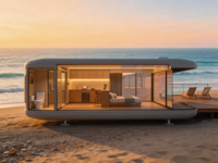 Casa Modular Prefabricada Portátil y Desmontable E5 Moderna de 20 pies/40 pies, Cápsula Inteligente, Cabañas, Hotel, Oficina en Casa