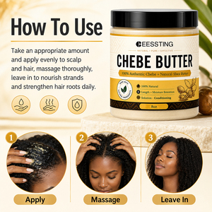 Masques capillaires naturels à base de plantes de haute qualité, anti-chute, favorisant la croissance et la réparation des cheveux, crème de Chebe pour épaissir les cheveux - Product Image 5
