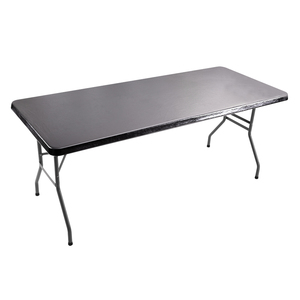 Nóng bán rẻ hơn 5ft 6ft hình chữ nhật kim loại bảng hàng đầu bao gồm khăn trải bàn vải cake <span class=keywords><strong>topper</strong></span> cap bìa cho tiệc wedding party trang trí - Product Image 2