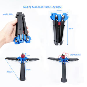 Monopode de bâton de tir de chasse de joug en V de rotation de <span class=keywords><strong>360</strong></span> degrés avec la base de support de trépieds - Product Image 3