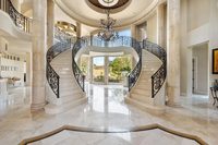Duplex Fantaisie Escalier Courbé Arc Escalier avec Balustrade En Fer Forgé pour Villa Projet Conception Australienne Prix Usine