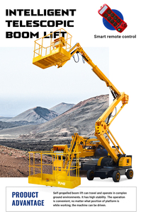 8-27 मीटर इलेक्ट्रिक या डीजल हवाई स्पाइडर मैन लिफ्ट हवाई काम के लिए छोटे चेरी पिकर स्पष्ट स्व-चालित बूम लिफ्ट - Product Image 4