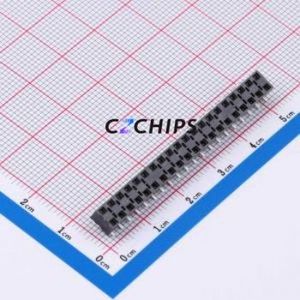 HLE-120-02-F-DV-BE-A Pin Socket SMD,P=2.54mm Connector 2.54mm 2.54mm Square Hole Vertical Mount - Product Image 1