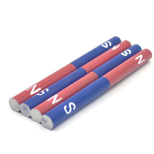 Imanes Cilíndricos D8x100mm 10x150mm, Imán de Barra de Alnico Fundido con Pintura Azul y Azul para Educación - Product Image 3