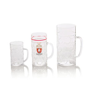 Горячие продажи супер качество 500 мл 1000 мл прозрачные круглые пивные стаканы кружки - Product Image 1