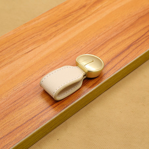 Boutons de tiroir souples DN Meubles Remplacement des boutons d'armoire métalliques Boutons en cuir pour tiroirs de commode - Product Image 5