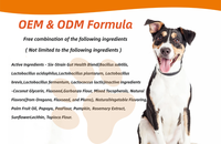 Probiotiques pour chiens de pointe OEM/ODM sous forme de friandises molles - Soutien à la santé digestive |   Soulagement de la diarrhée, des allergies, renforcement immunitaire |